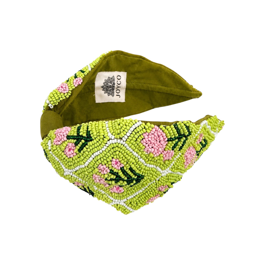Verdant Muse Embroidered Women Headband – Image 3 | JOYCO