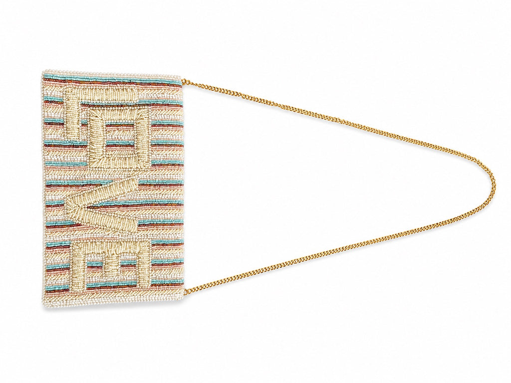 Love Embroidered Clutch