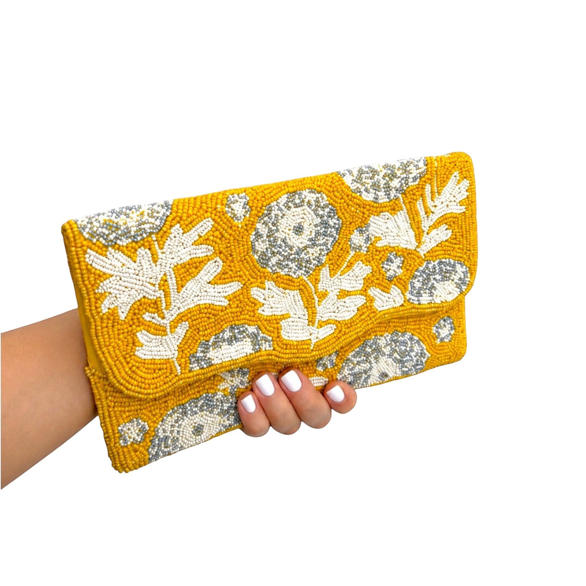 Soleil Bloom Embroidered Clutch – Image 4 | JOYCO