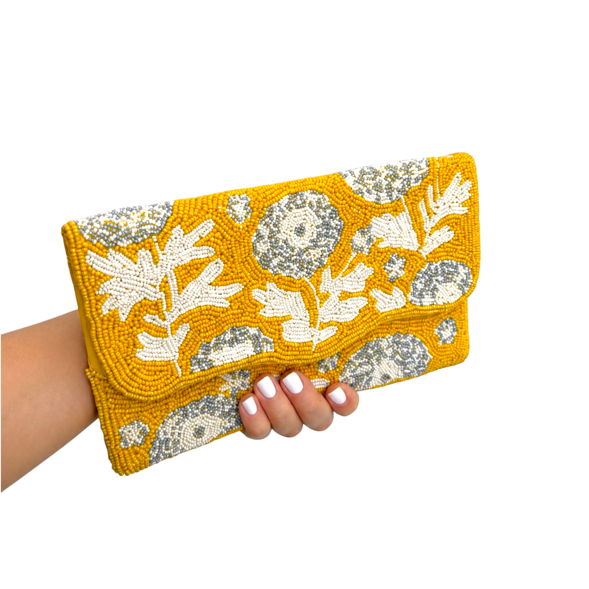 Soleil Bloom Embroidered Clutch – Image 4 | JOYCO