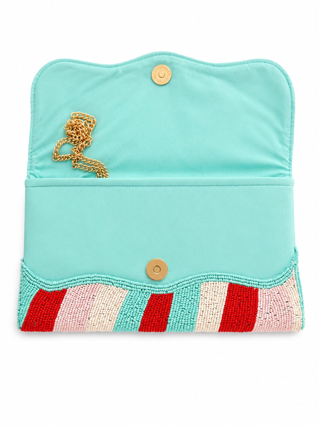 Rainbow Embroidered Clutch