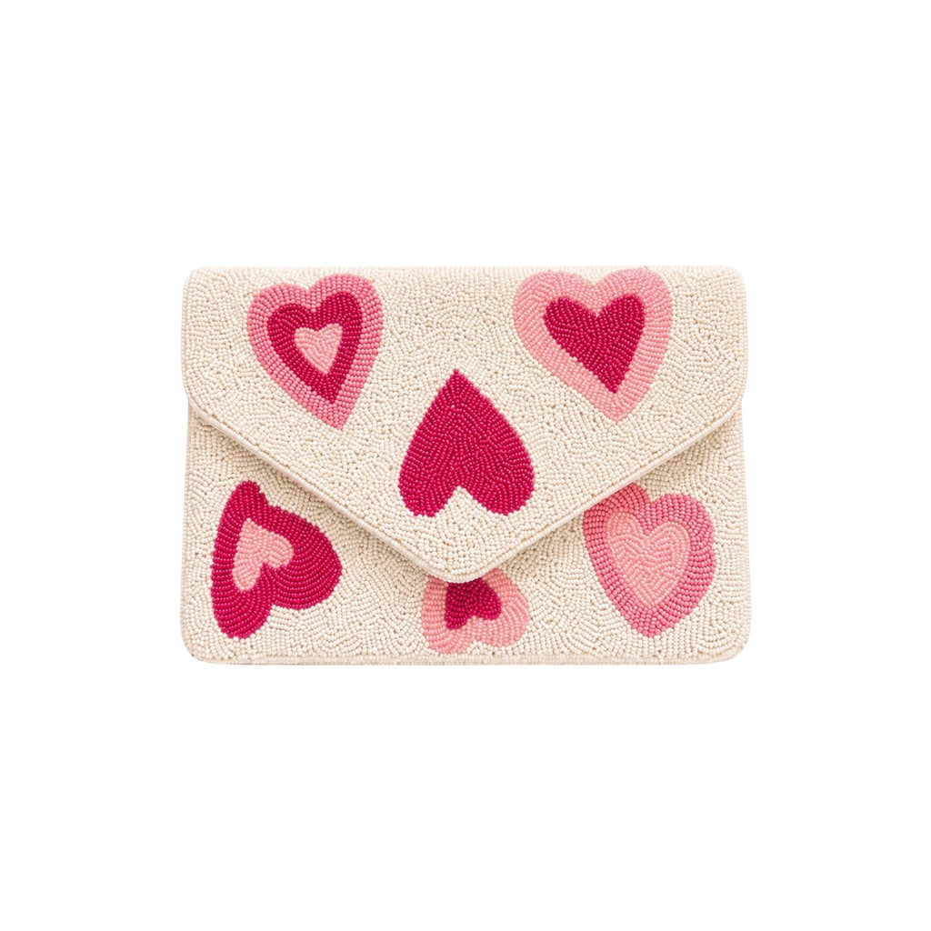Amanda Embroidered Clutch – Front View | JOYCO