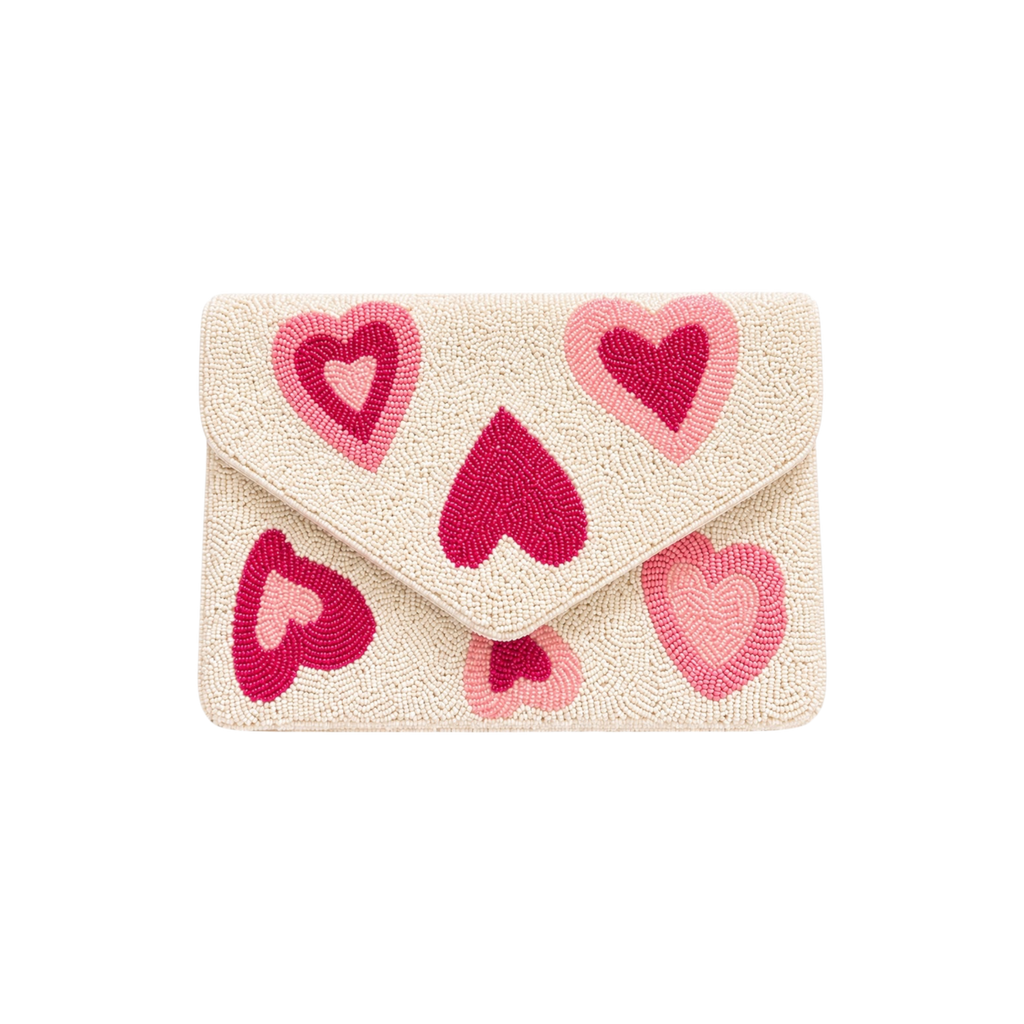 Amanda Embroidered Clutch – Front View | JOYCO