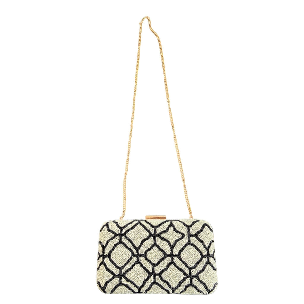 Maison Blanc Embroidered Box Clutch – Image 2 | JOYCO