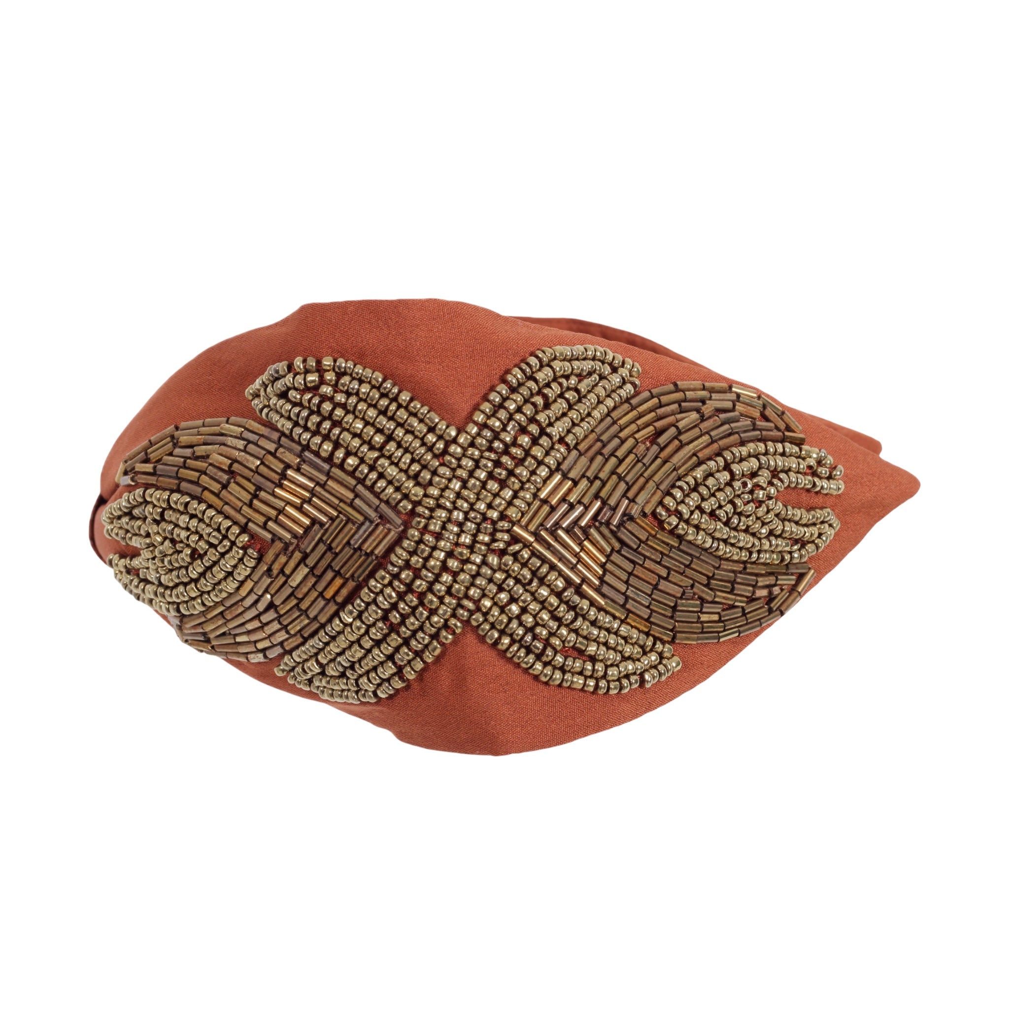 Serena Brown Embroidered Women Headband – Image 3 | JOYCO