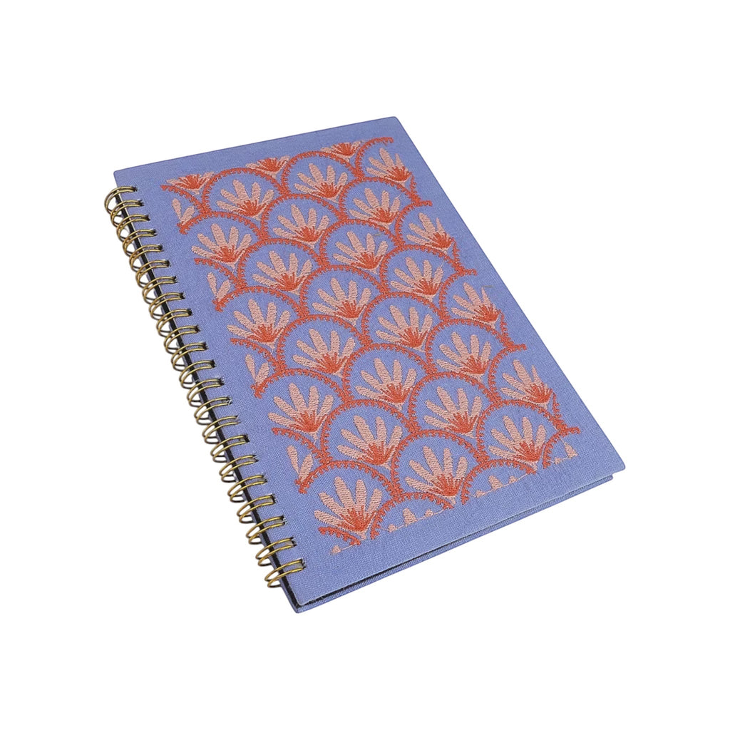 Blue Floral Embroidery Notebook – Image 2 | JOYCO