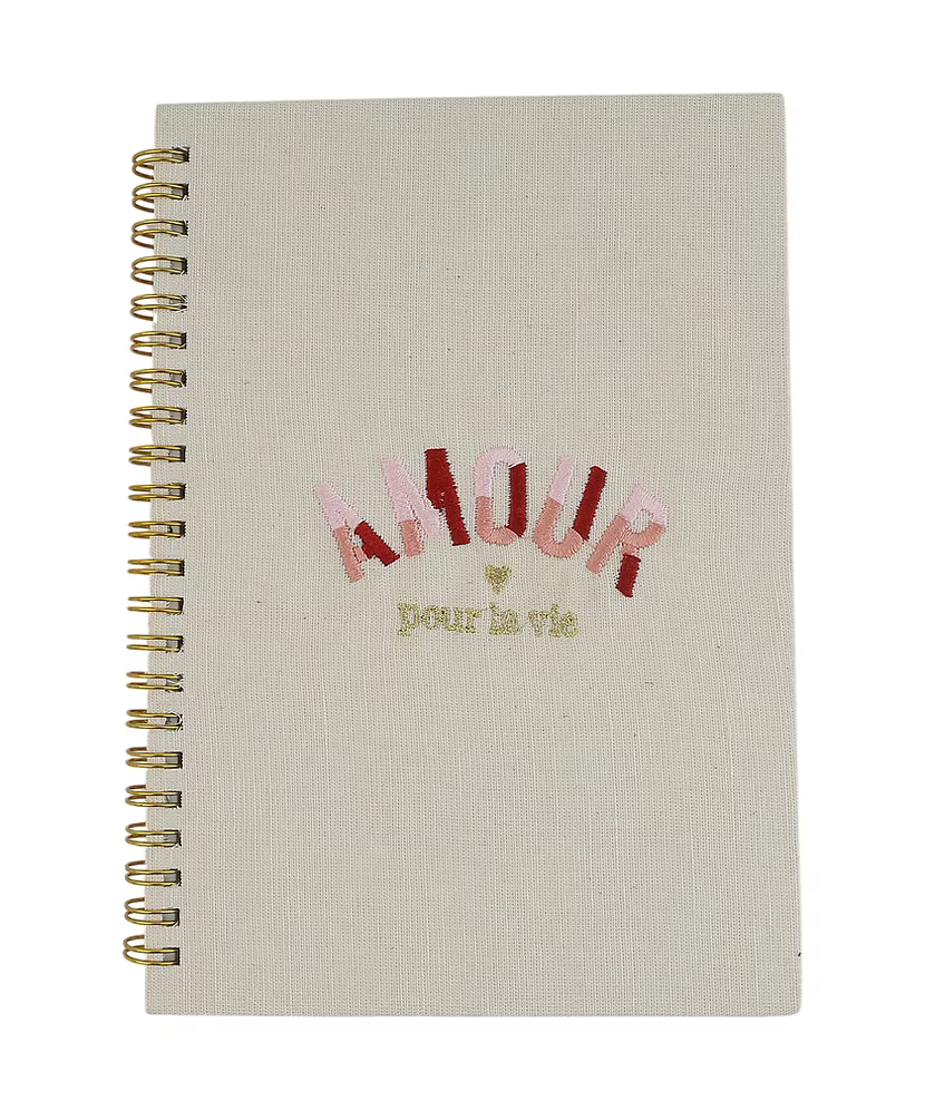 Amour Embroidery Notebook
