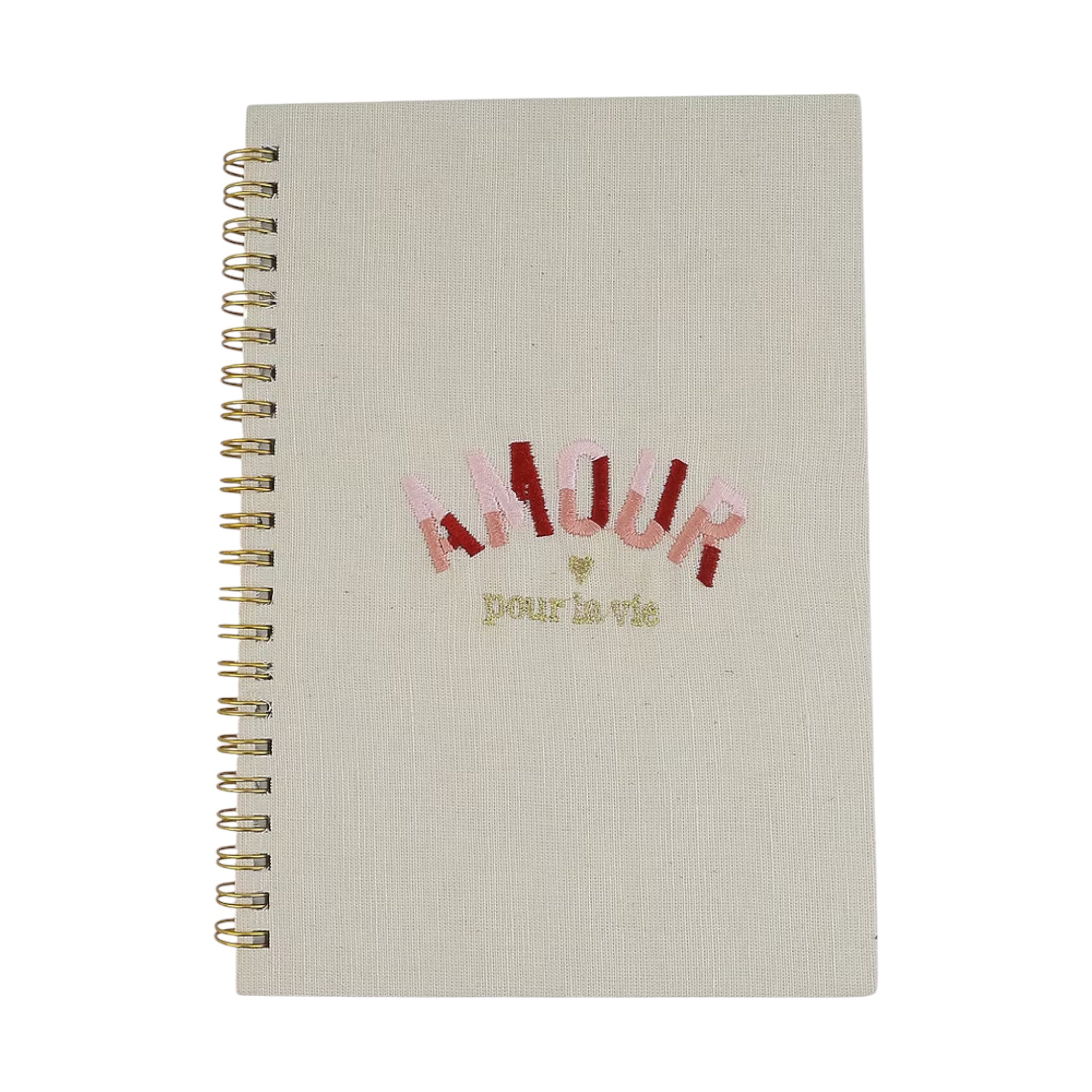 Amour Embroidery Notebook – Front View | JOYCO