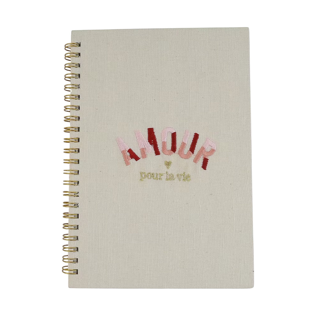 Amour Embroidery Notebook – Front View | JOYCO