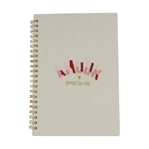 Amour Embroidery Notebook – Front View | JOYCO