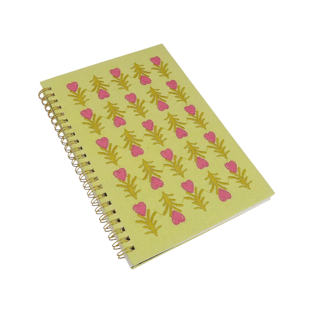 Heart Floral Embroidery Notebook – Image 2 | JOYCO