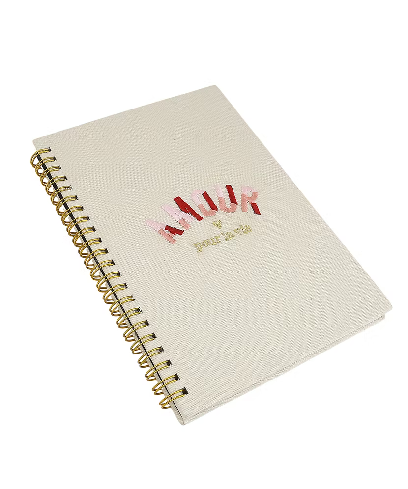 Amour Embroidery Notebook