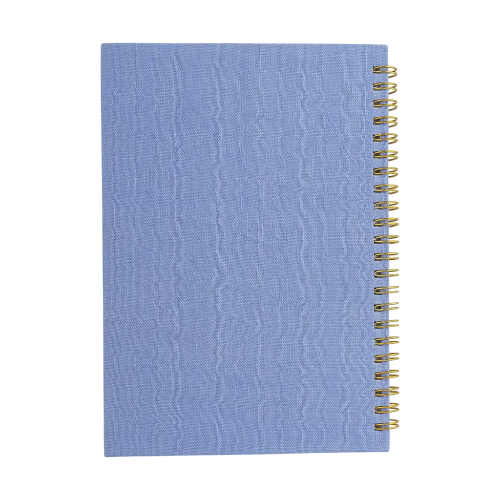 Blue Floral Embroidery Notebook – Image 3 | JOYCO