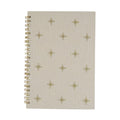 Star Beige Embroidery Notebook – Front View | JOYCO
