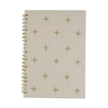 Star Beige Embroidery Notebook – Front View | JOYCO