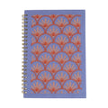 Blue Floral Embroidery Notebook – Front View | JOYCO