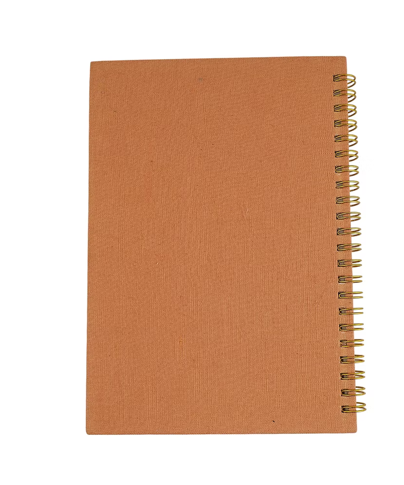 Star Orange Embroidery Notebook