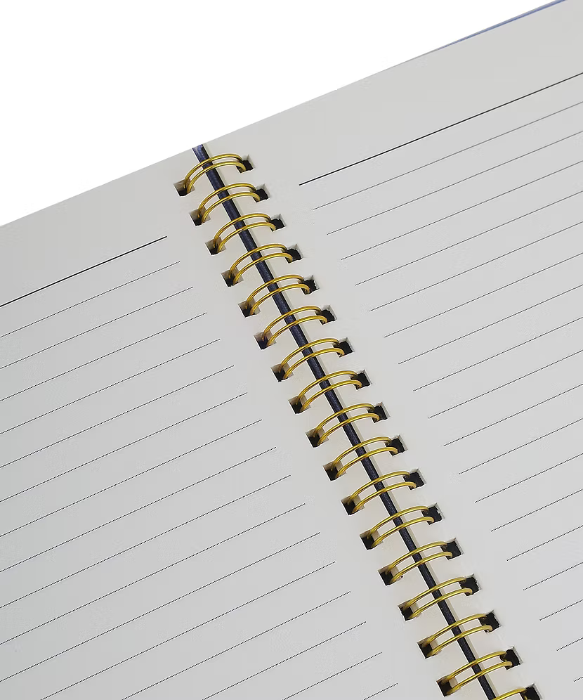 Blue Floral Embroidery Notebook