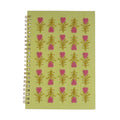 Heart Floral Embroidery Notebook – Front View | JOYCO