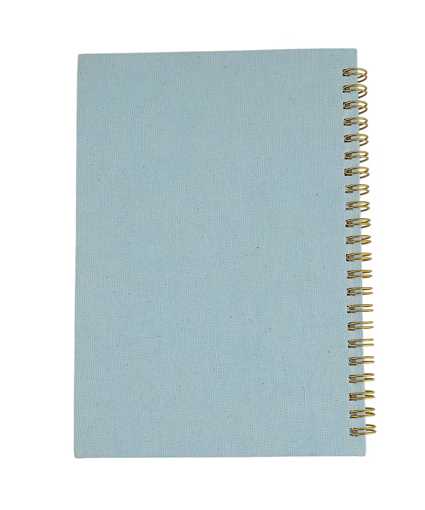 Star Blue Embroidery Notebook
