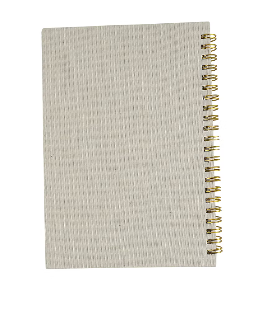 Star Beige Embroidery Notebook
