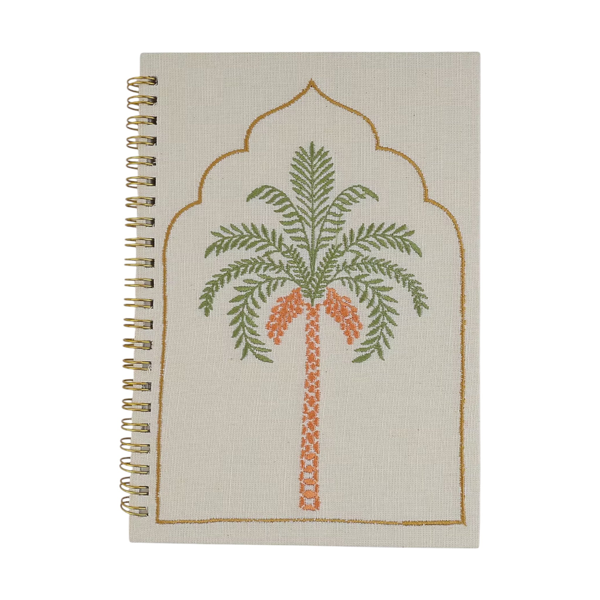 Palm Embroidery Notebook – Front View | JOYCO