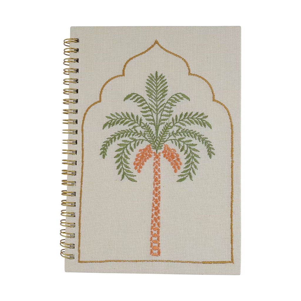 Palm Embroidery Notebook – Front View | JOYCO