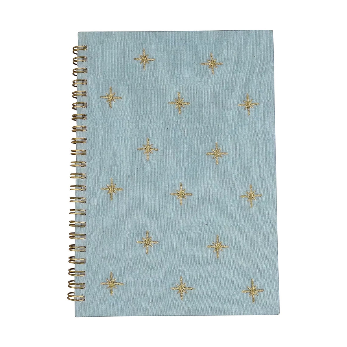 Star Blue Embroidery Notebook – Front View | JOYCO