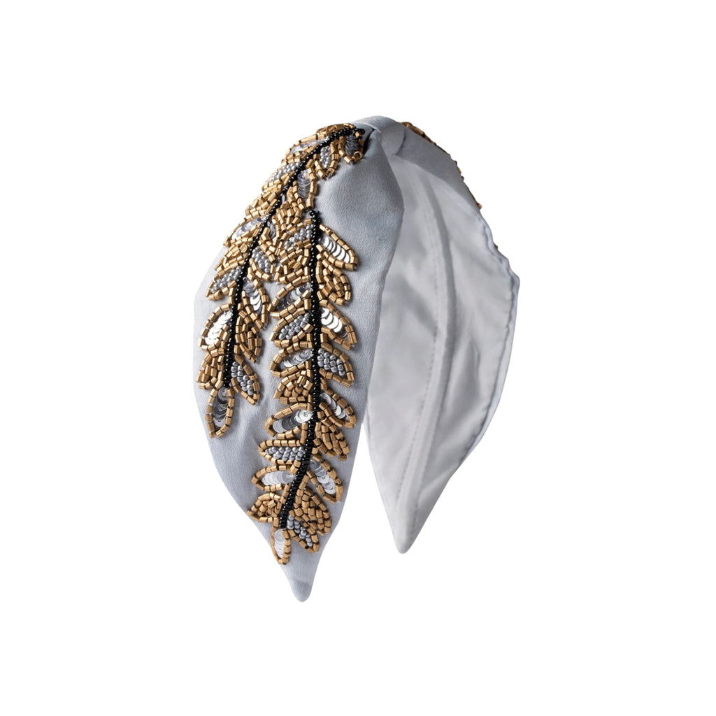 Gale Embroidered Women Headband – Front View | JOYCO