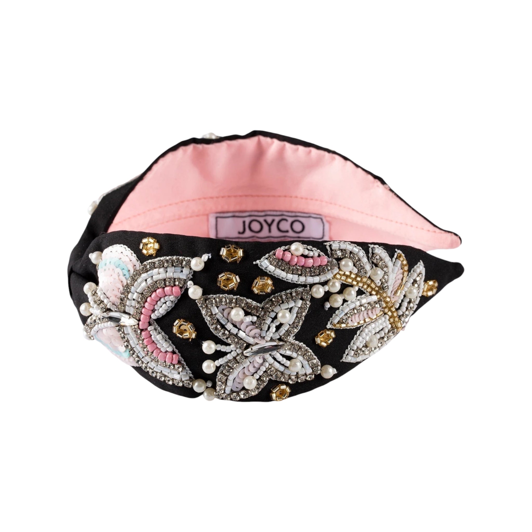 Vanessa Black Embroidered Women Headband – Image 3 | JOYCO