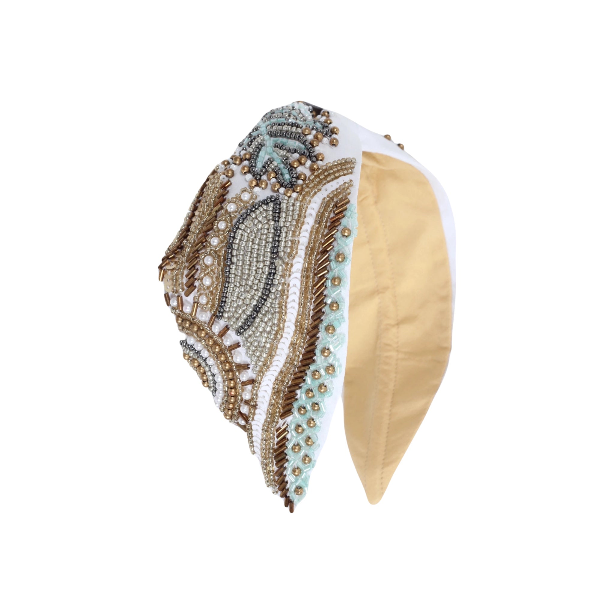 Merlin Embroidered Women Headband – Front View | JOYCO