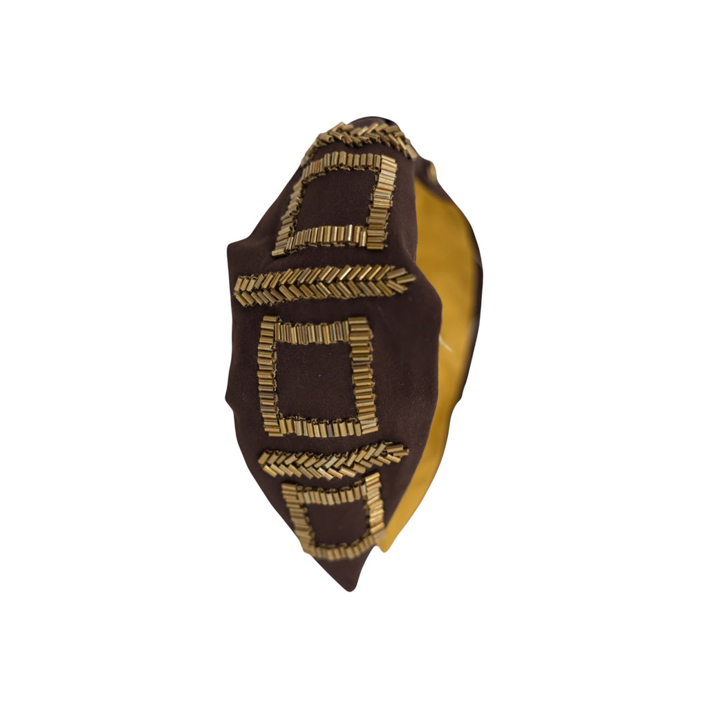 Lotta Embroidered Women Headband – Front View | JOYCO