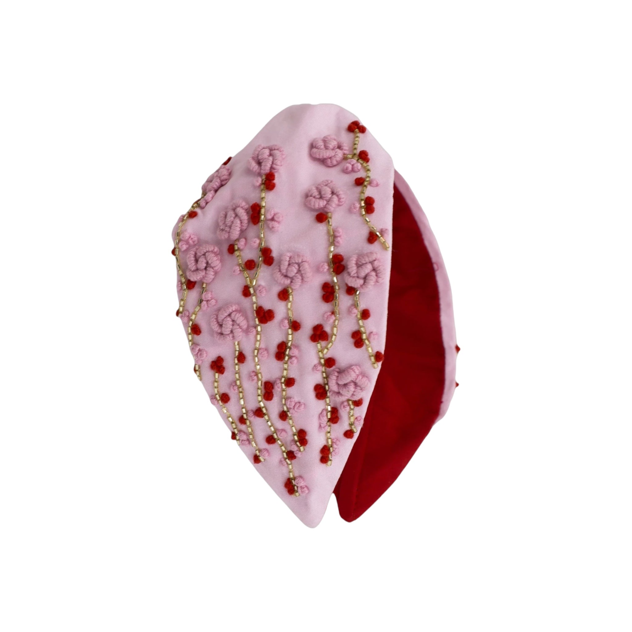 Blume Embroidered Women Headband – Front View | JOYCO