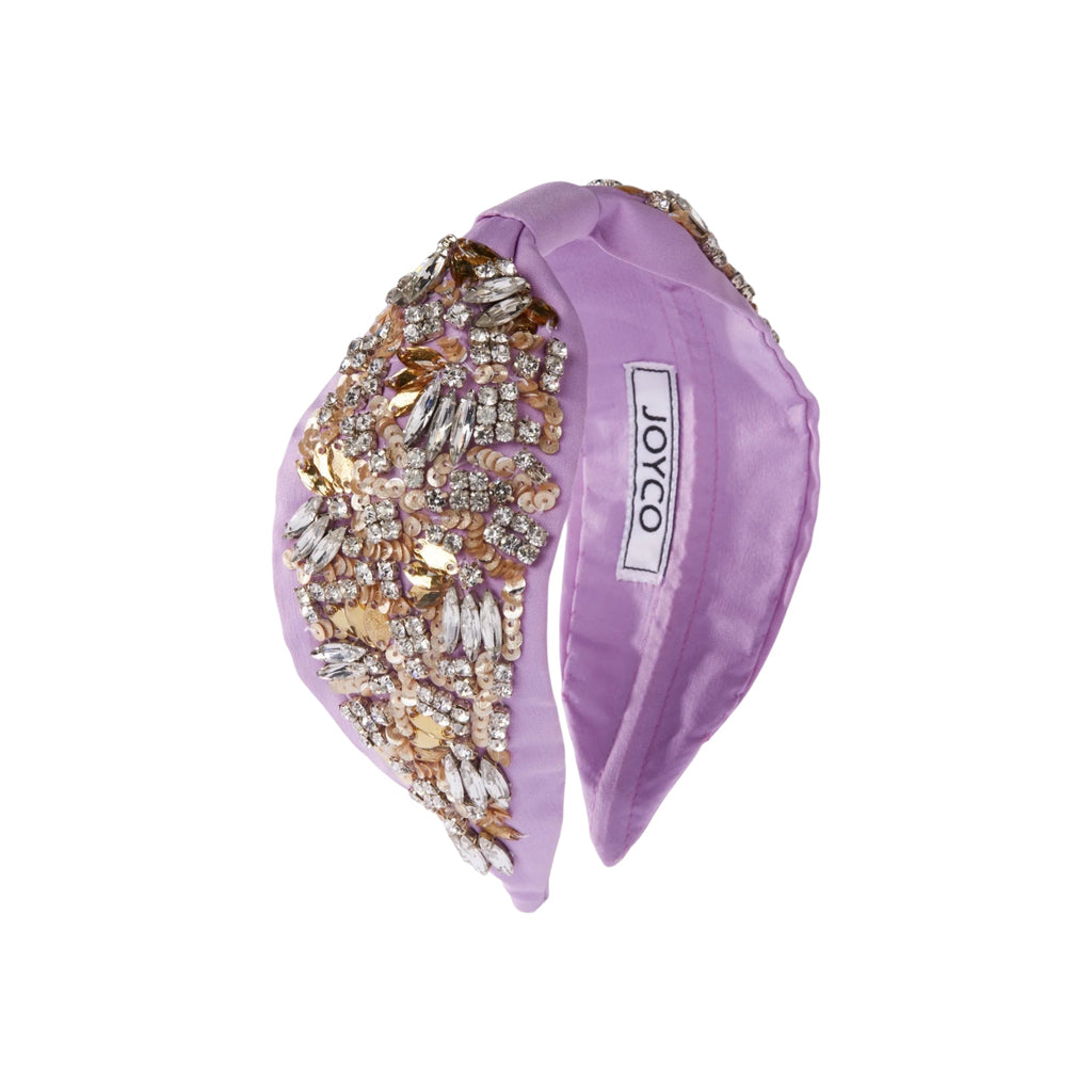 Nora Embroidered Women Headband – Front View | JOYCO