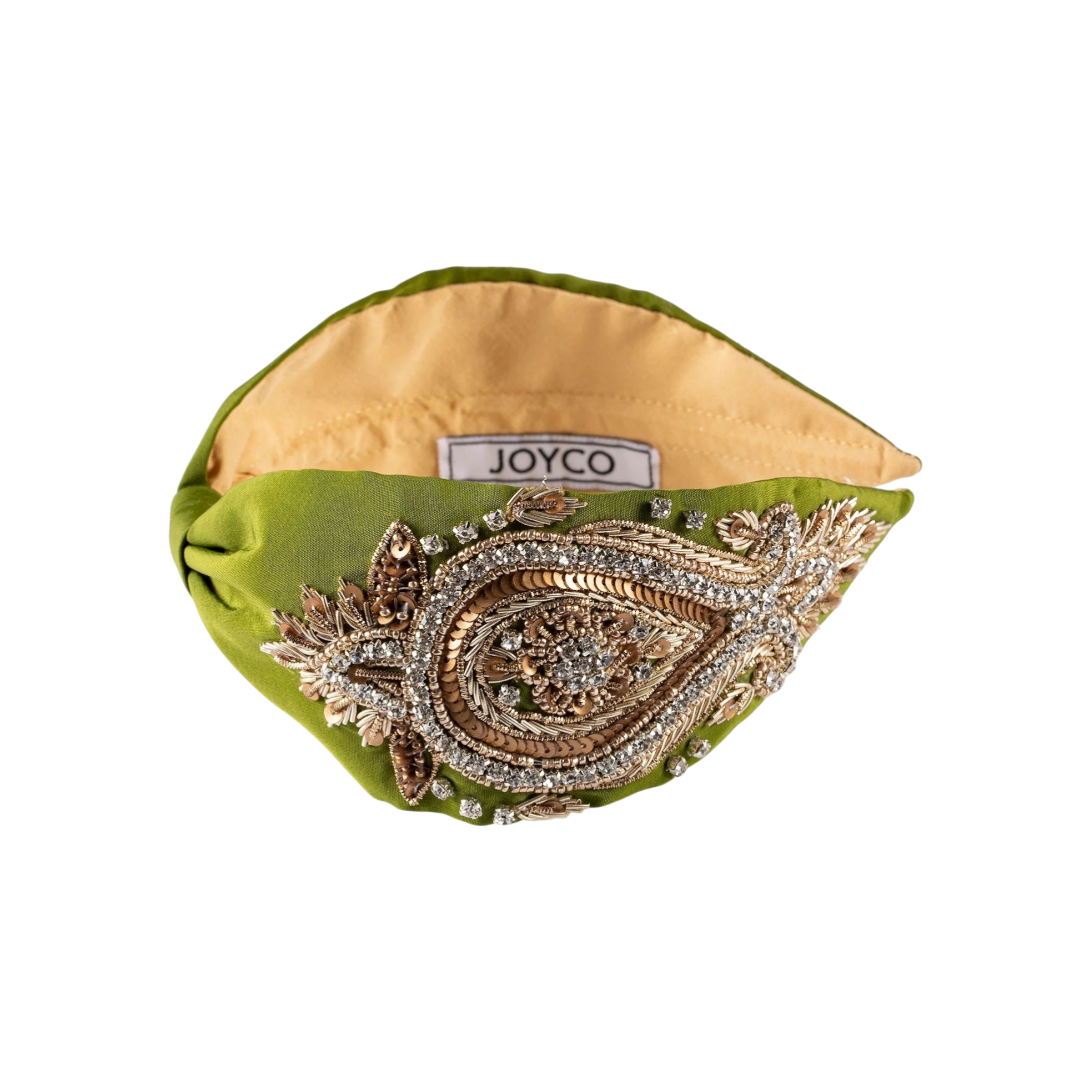 Annabel Green Embroidered Women Headband