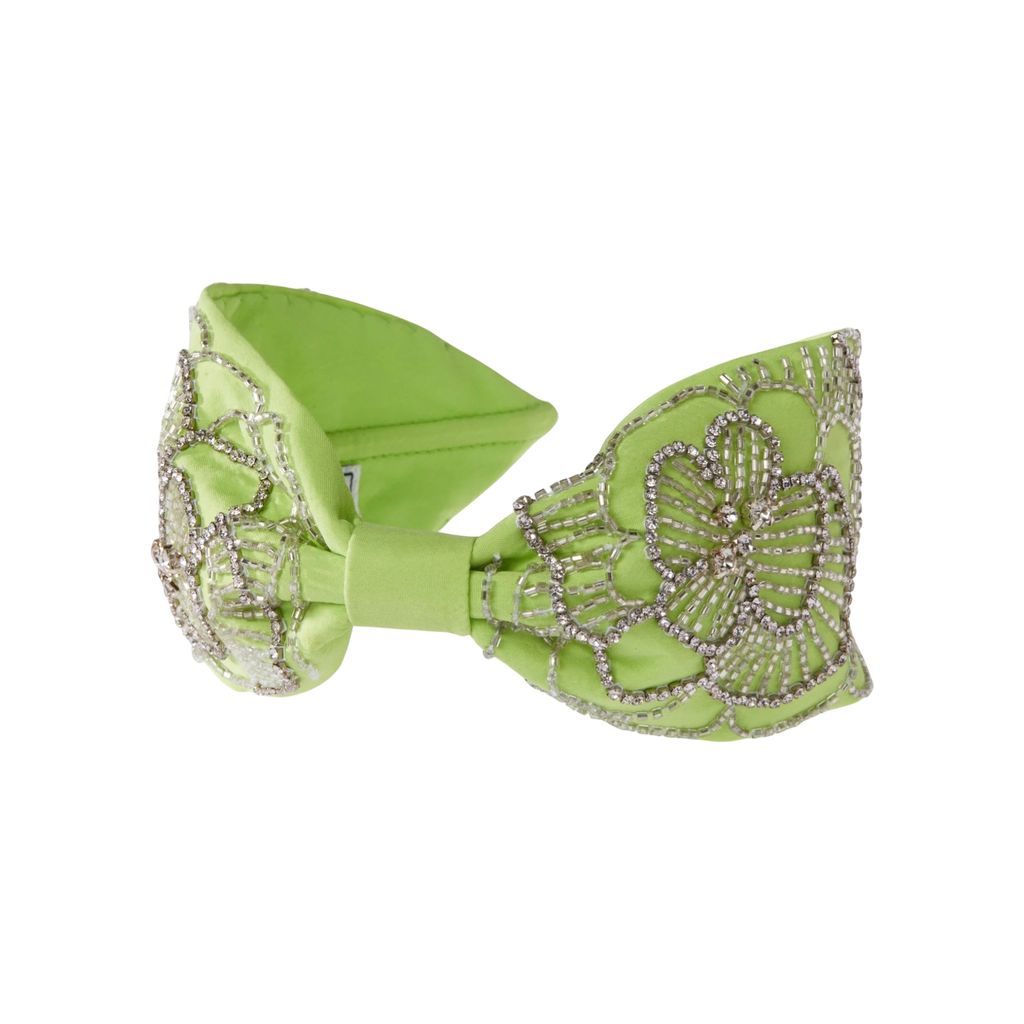 Marla Embroidered Green Women Headband