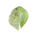 Marla Embroidered Green Women Headband – Front View | JOYCO