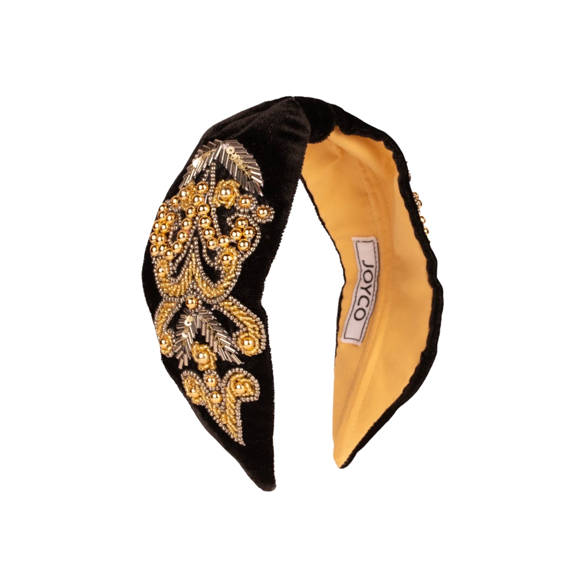 Trine Embroidered Women Headband – Front View | JOYCO