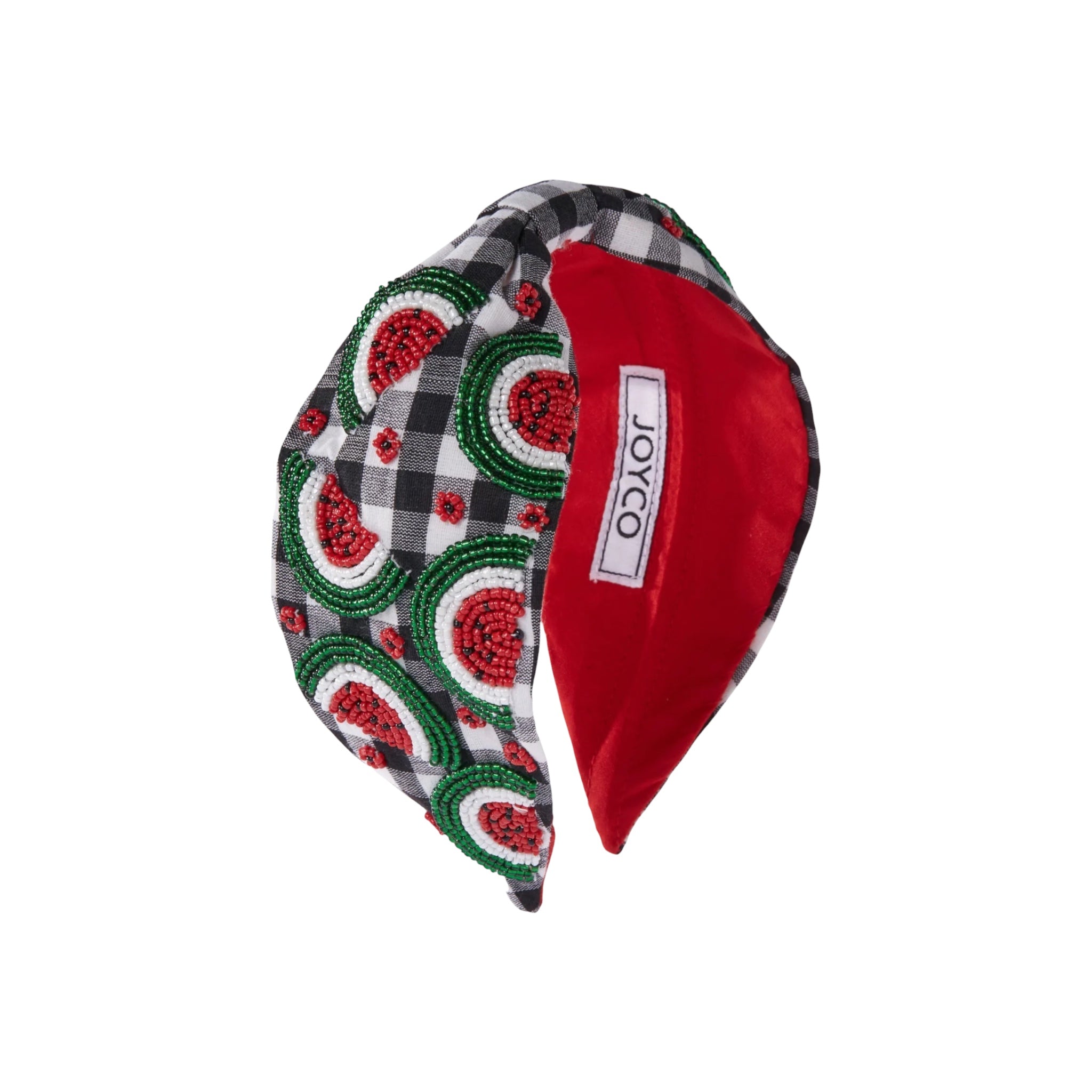 Watermelon Embroidered Women Headband – Front View | JOYCO