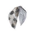Becca Silver Embroidered Women Headband – Front View | JOYCO