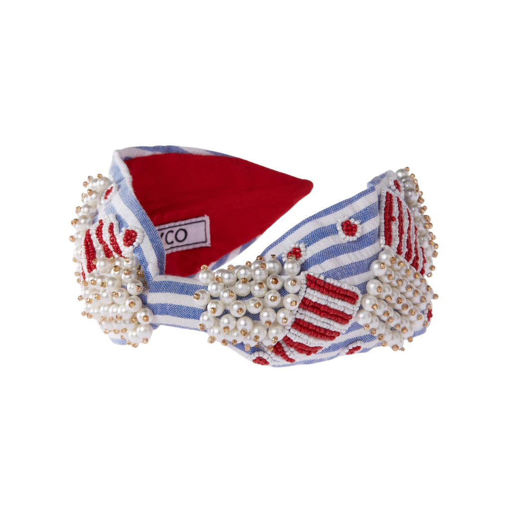 Popcorn Embroidered Women Headband