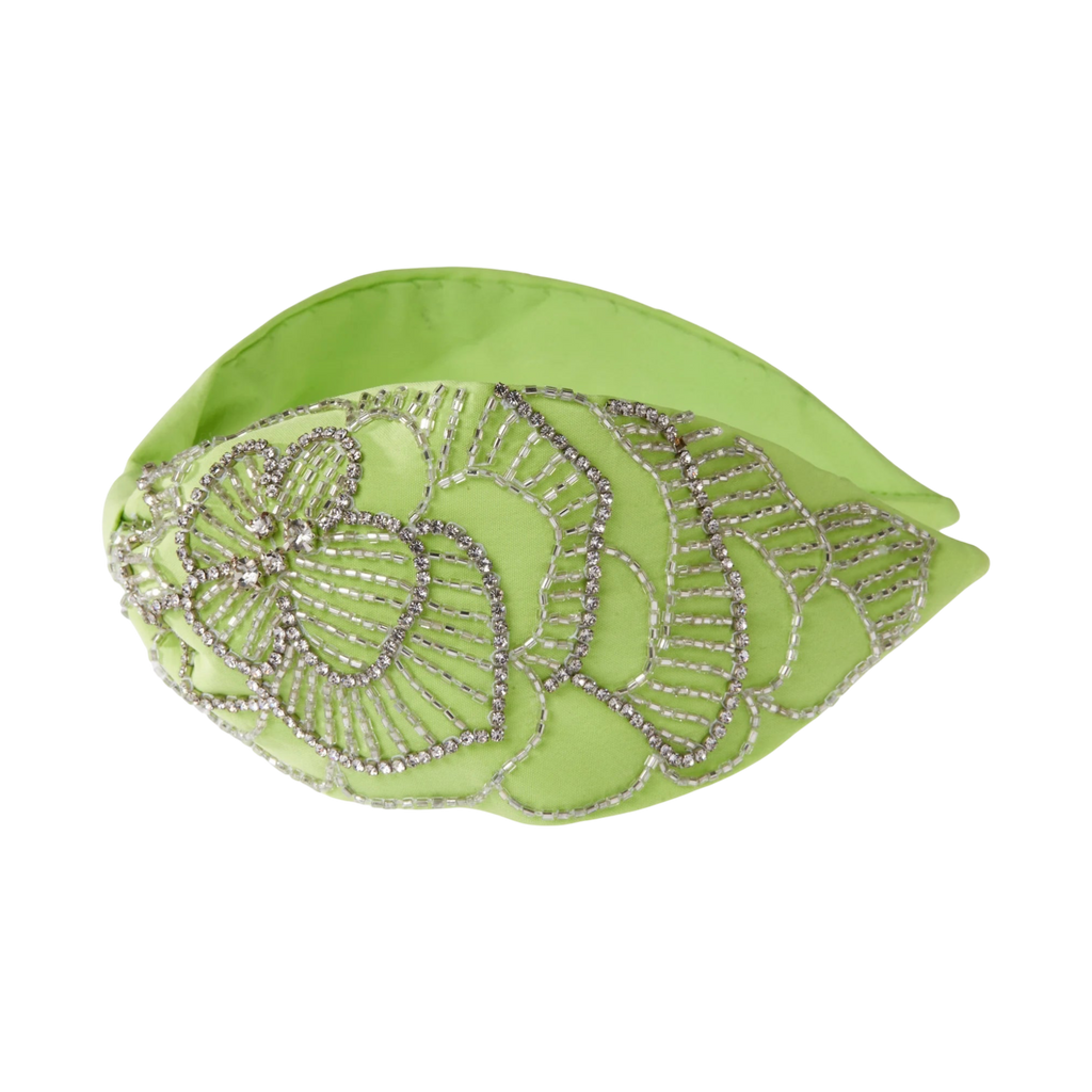 Marla Embroidered Green Women Headband