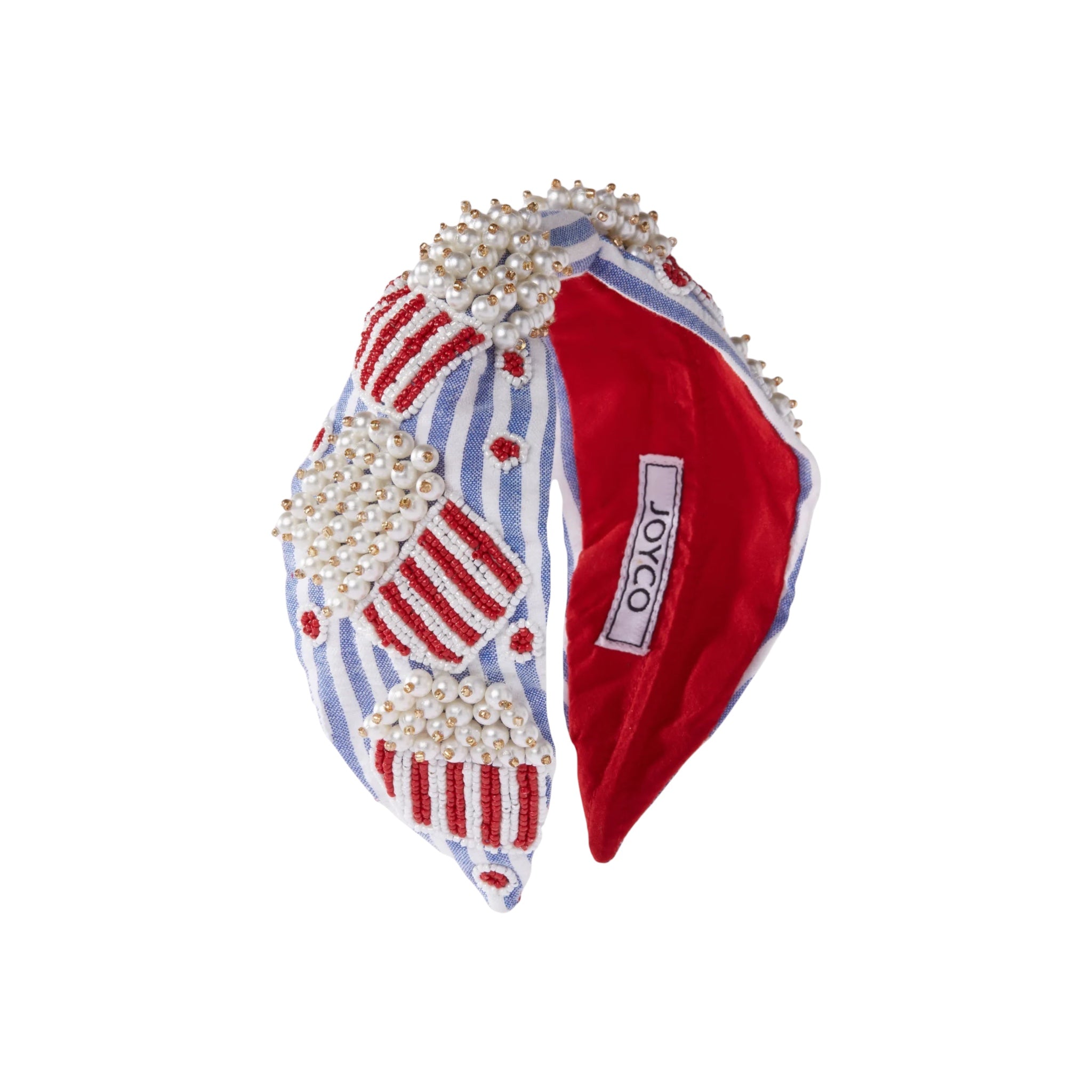 Popcorn Embroidered Women Headband – Front View | JOYCO