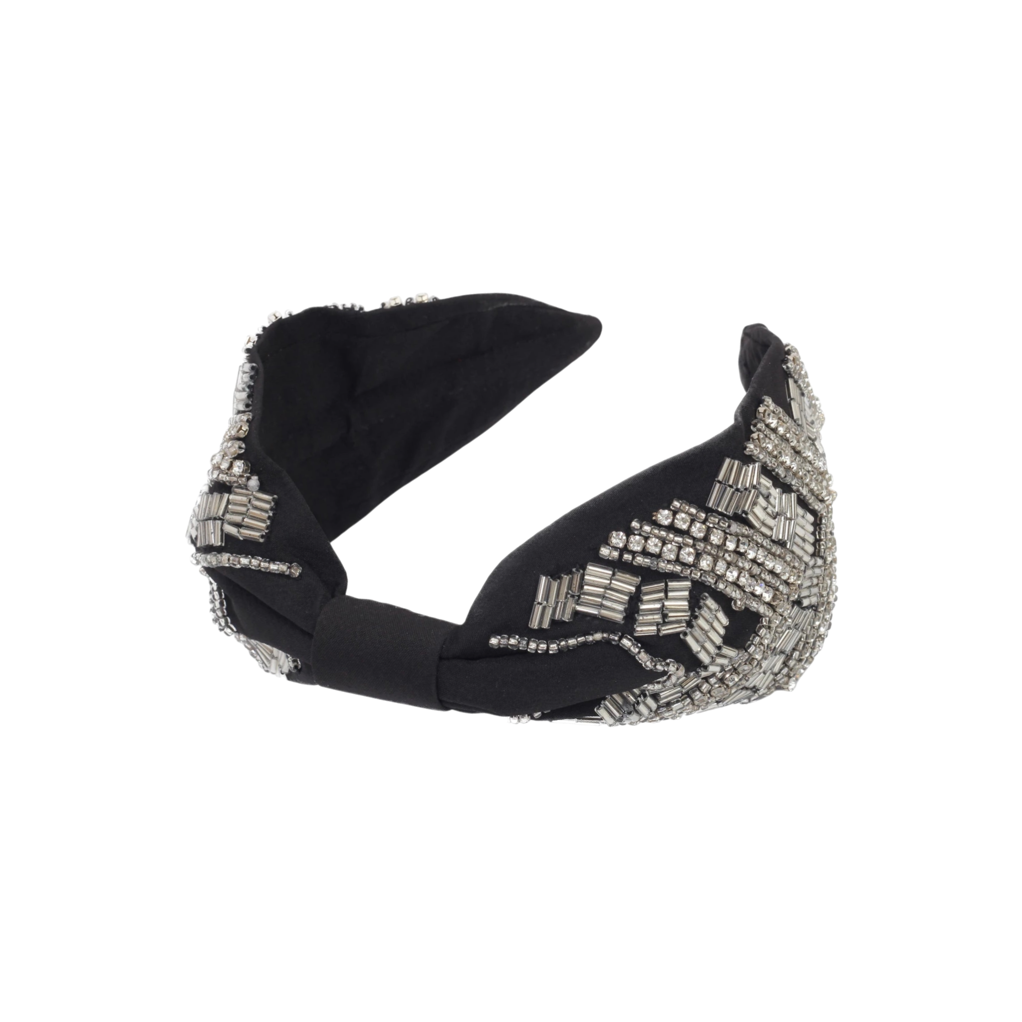 Casta Silver Embroidered Women Headband