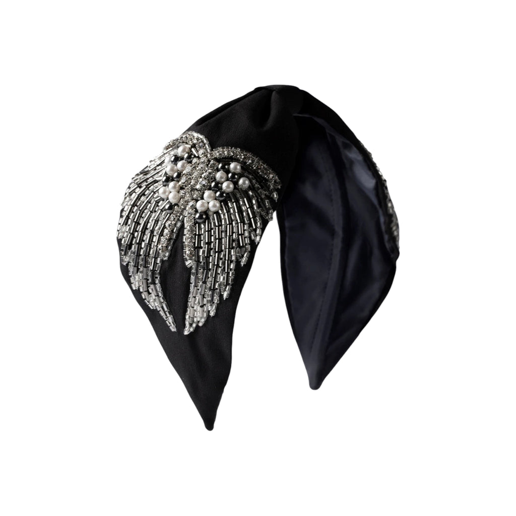 Angelo Embroidered Women Headband – Front View | JOYCO