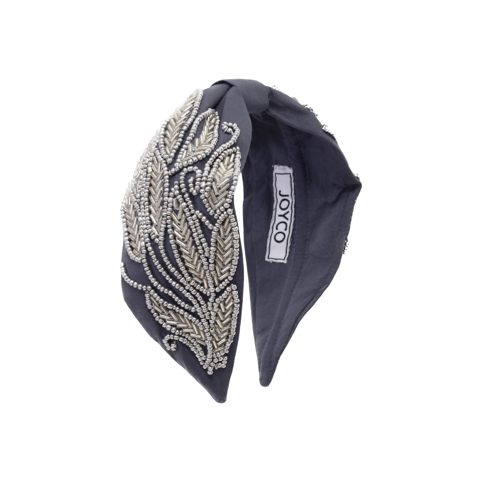 Eliza Embroidered Women Headband – Front View | JOYCO