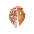 Chloe Embroidered Women Headband – Front View | JOYCO