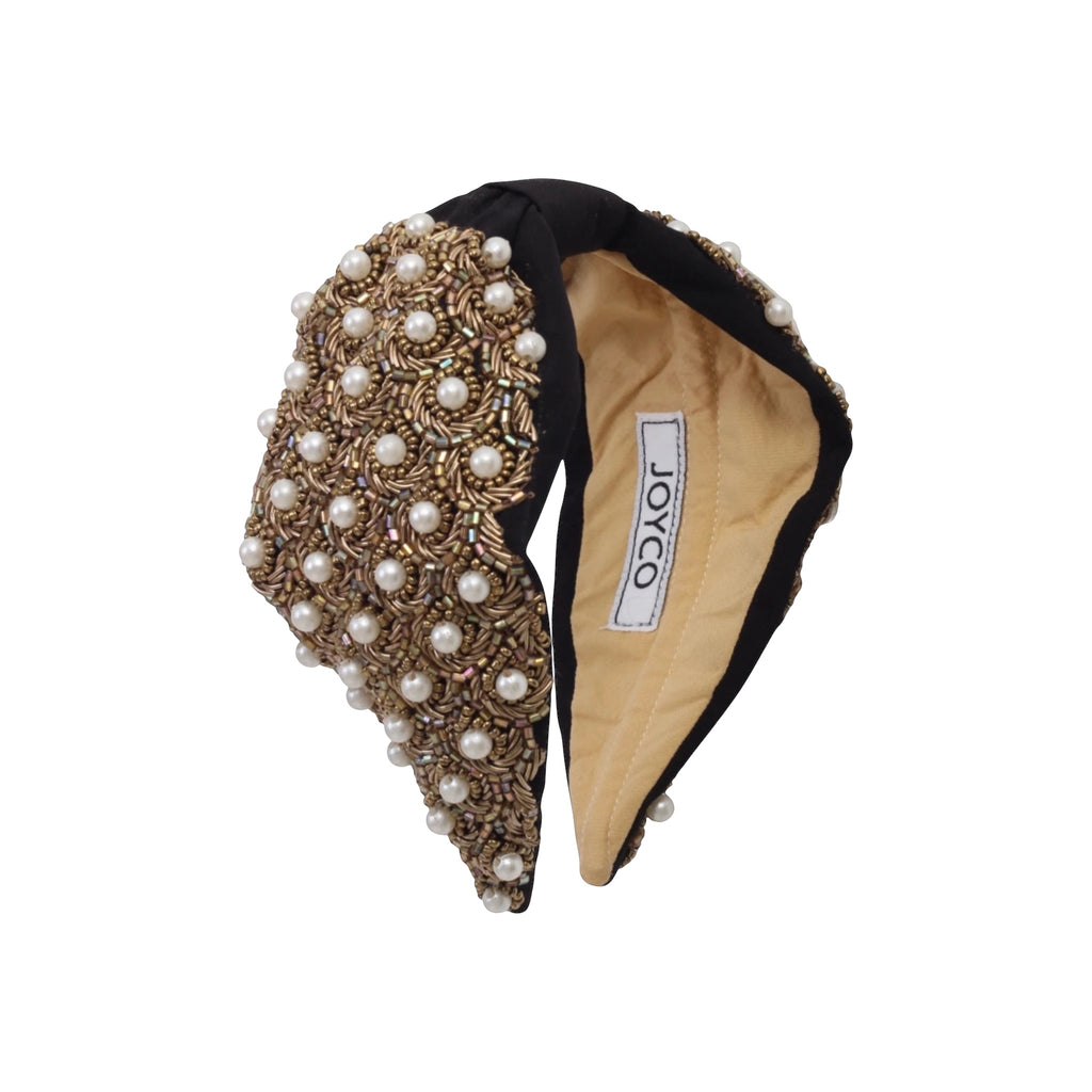 Amara Embroidered Women Headband – Front View | JOYCO