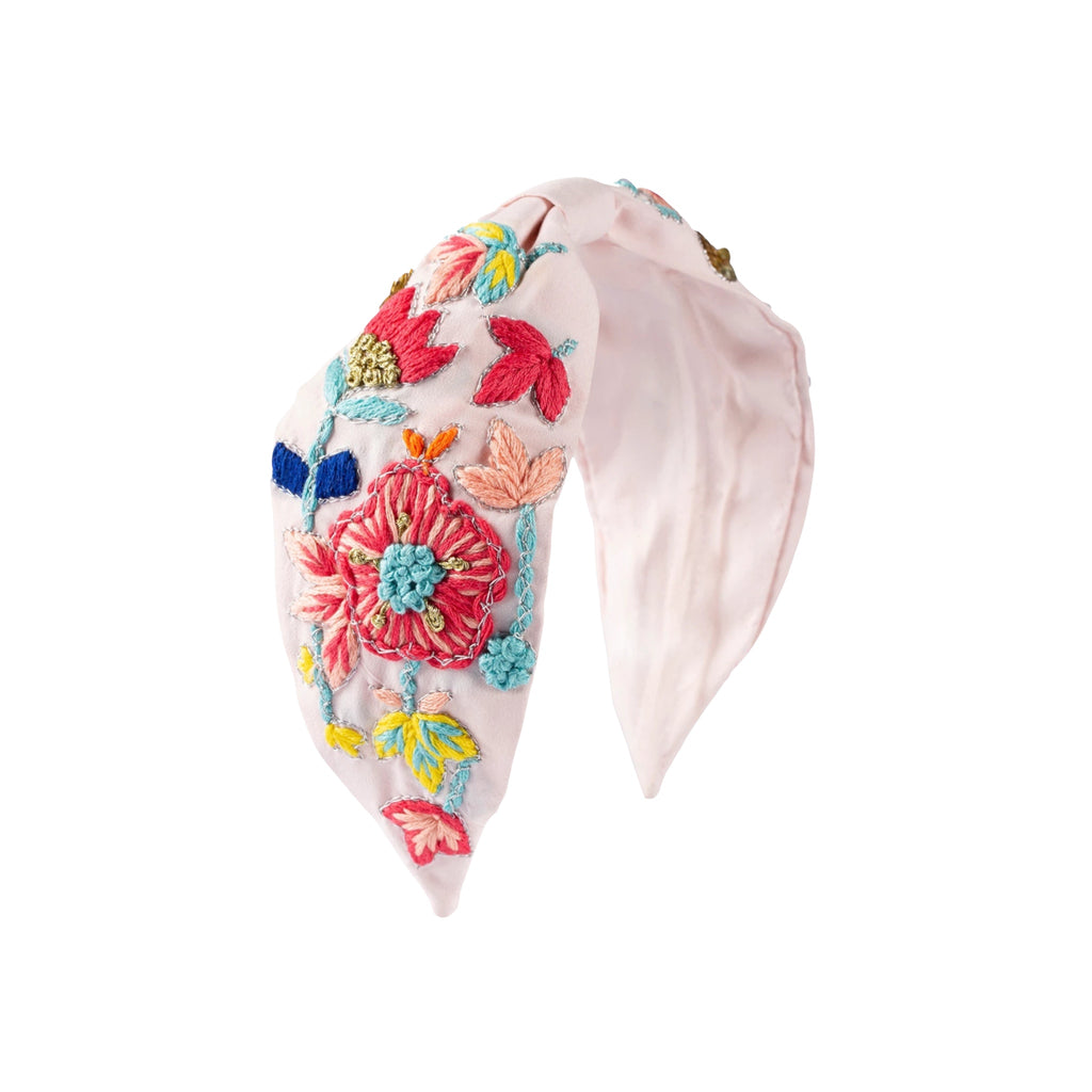 Florenza Floral Pattern Women Headband – Front View | JOYCO