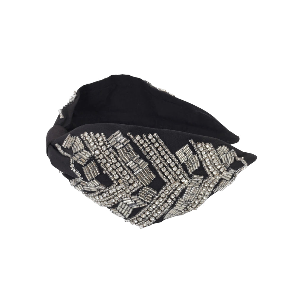 Casta Silver Embroidered Women Headband – Image 3 | JOYCO